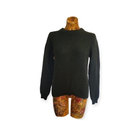La Fee Maraboutee sweater mohair blend green knit top small - Picture 1 of 6